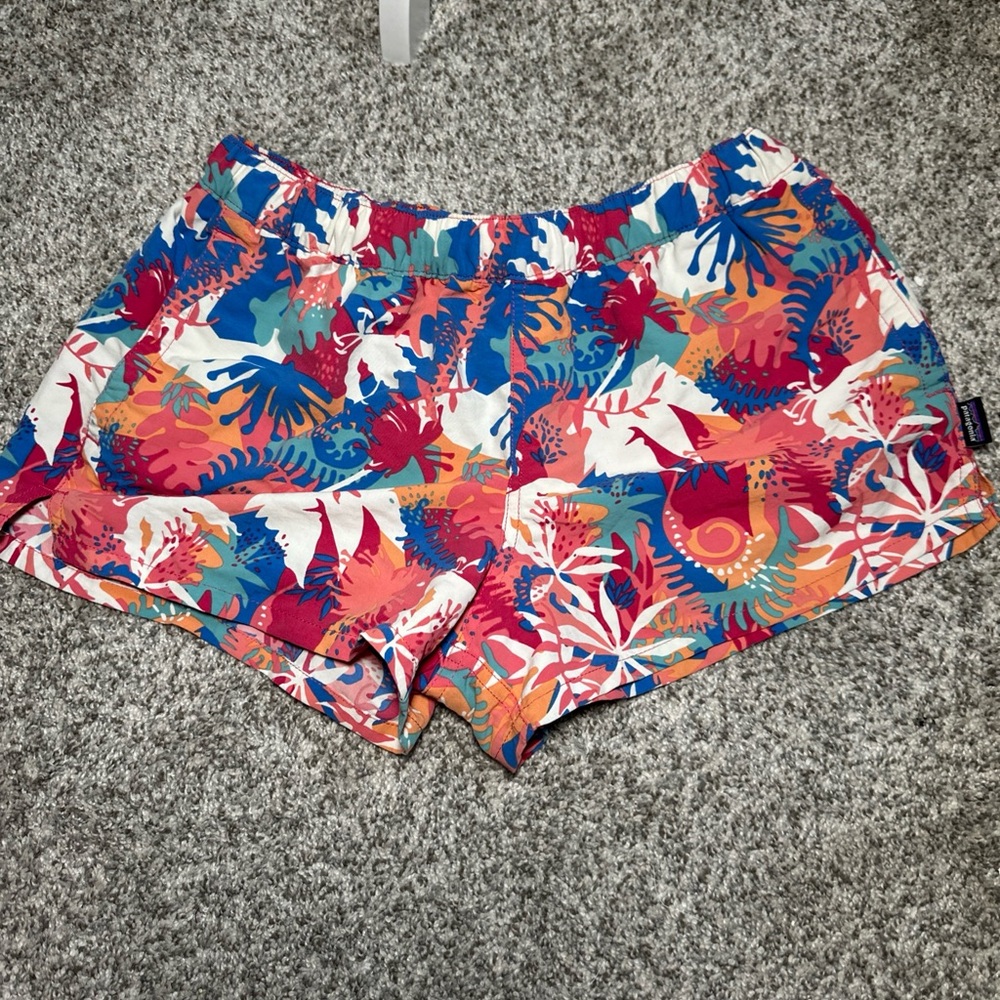 Patagonia Barely Baggies Shorts Womens SM 2.5" Inseam Floral Multicolor - Picture 4 of 7